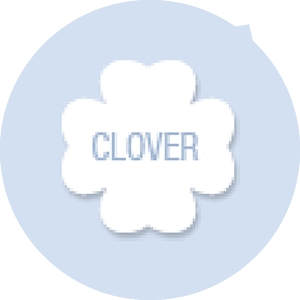 Clover Shape Hand Fan